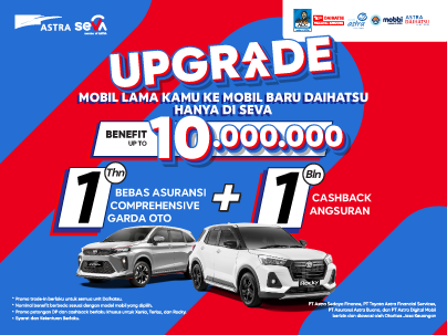 Promo Daihatsu: Tukar mobil kamu dengan mobil Daihatsu yang baru untuk dapatkan bonus cashback!