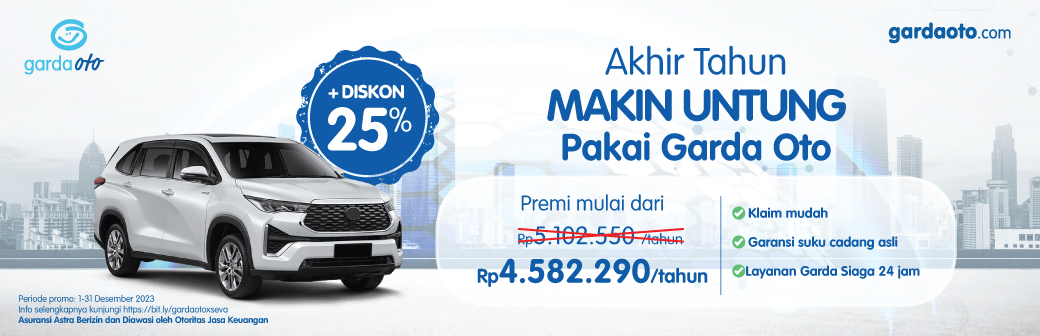PROMO UNTUNG AKHIR TAHUN Asuransi Mobil Garda Oto!