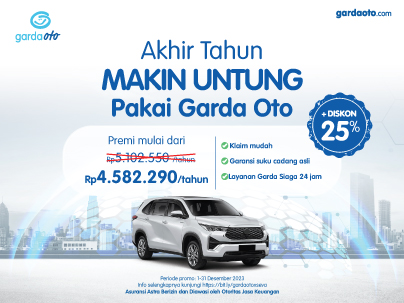 PROMO UNTUNG AKHIR TAHUN Asuransi Mobil Garda Oto!
