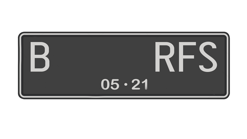 pelat nomor RF
