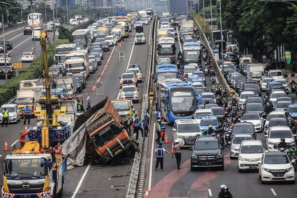 Kecelakaan di jalan tol