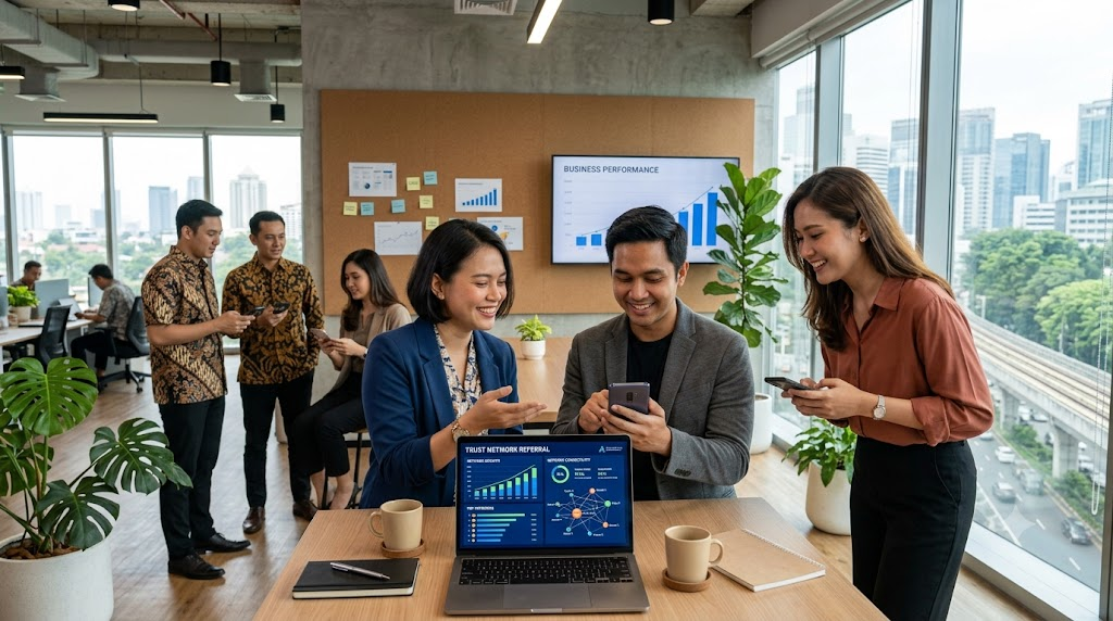 Trust Network dalam Program Referral Modern