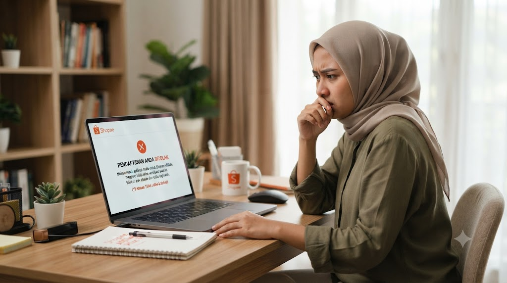 Shopee Affiliate Ditolak Padahal Sudah Daftar? Simak 10 Alasan Akun Tidak Lolos dan Solusinya