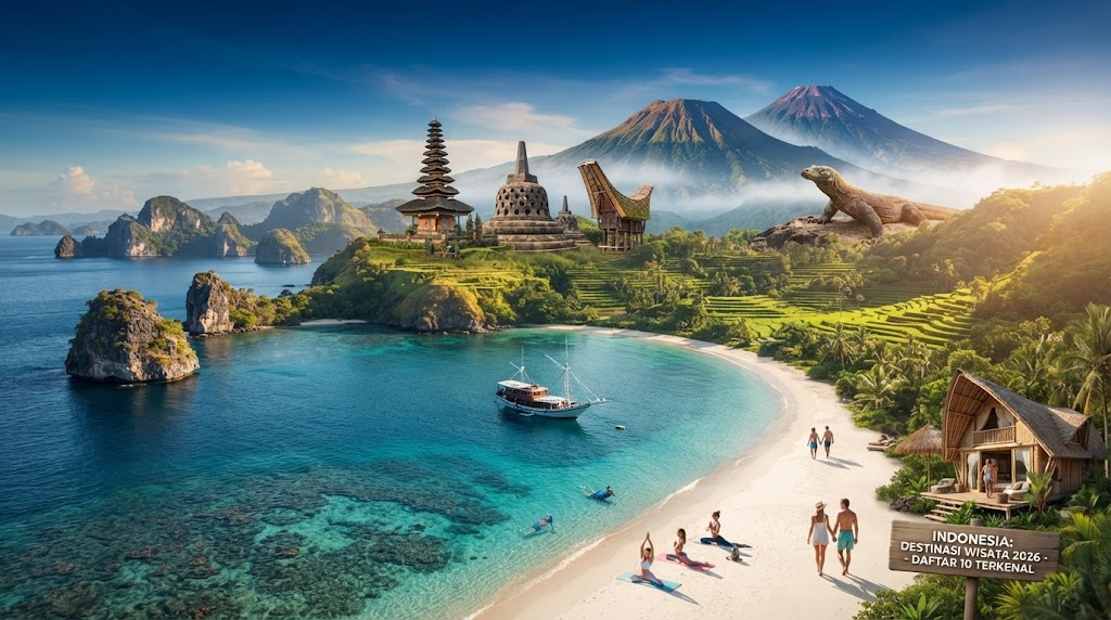 Apa Saja 10 Destinasi Pariwisata di Indonesia yang Terkenal hingga Mancanegara? Ini Daftarnya di 2026