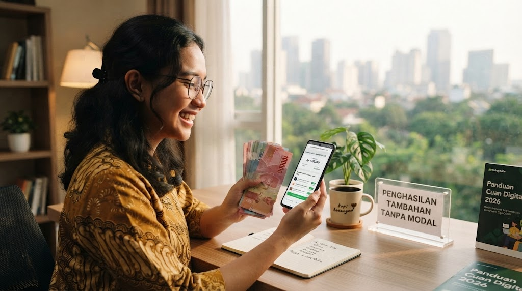 Cara Dapat Penghasilan Tambahan Tanpa Modal dari HP, Ini Peluang Cuan di 2026