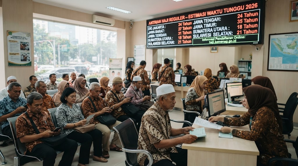 Berapa Lama Antrian Haji di Indonesia? Cek Estimasi Waktu Tunggu per Daerah di 2026 