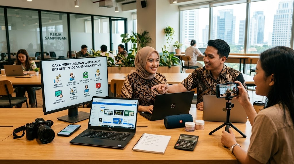 Apa Saja Cara Menghasilkan Uang Lewat Internet Tanpa Harus Resign? Ini 9 Ide Sampingan di 2026